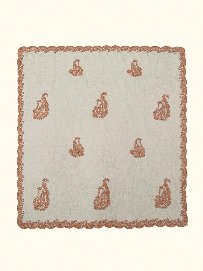 Floerns Women's Flower Embroidery Hair Scarf Headband Sheer Lace Hair Bandana