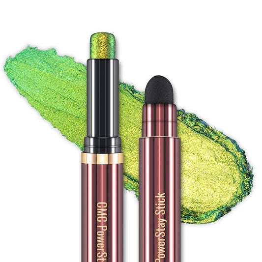 CHARMACY Duochrome Glitter Eyeshadow Stick, Chameleon Metallic Shimmer Smoky Eye Shadow, Long-Lasting Water-Resistant Formula, High Pigmented, Built-in Smudger #08
