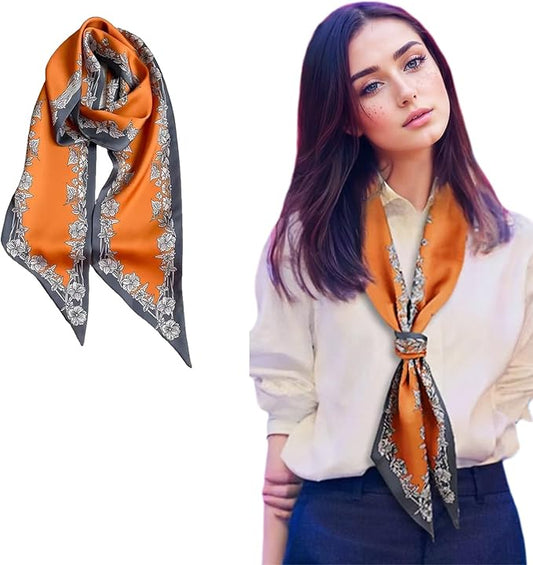 100% Mulberry Silk Ribbon Scarf for Hair Beach Head Wraps for Women Handbag accessories Necktie