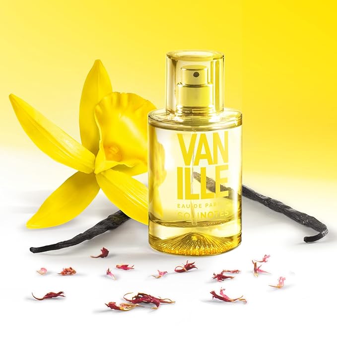 Solinotes Vanilla Perfume for Women & Men, 1.7 Fl Oz/ 50 ML Eau De Parfum, Delicate Floral and Soothing Scent with Premium Ingredients - Clean Perfume, Cruelty Free, Vegan, Made in France