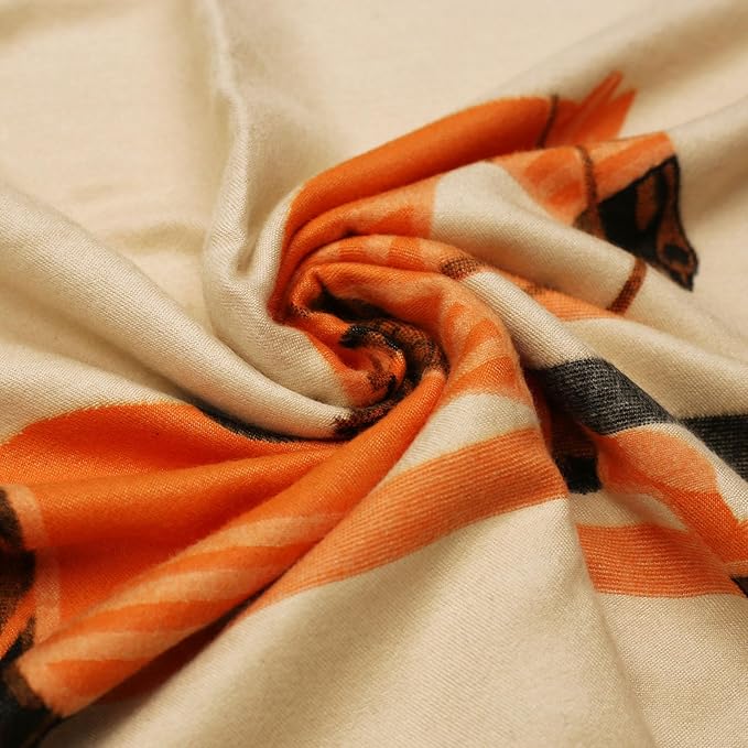 EXTREE Scarfs for Women Pashmina Silky Shawl Wrap for Evening Dressing Blanket Open Front Poncho Cape