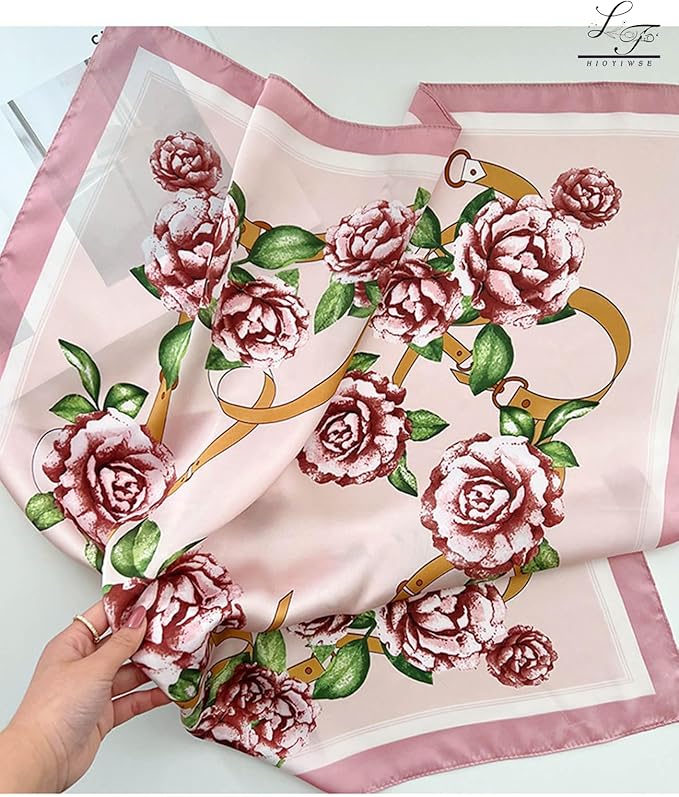 Satin Bandanas Head Scarf For Women Hair Scarves Accessories Lightweight Fashion Wrap Neck Silk Sleeping Headscarf