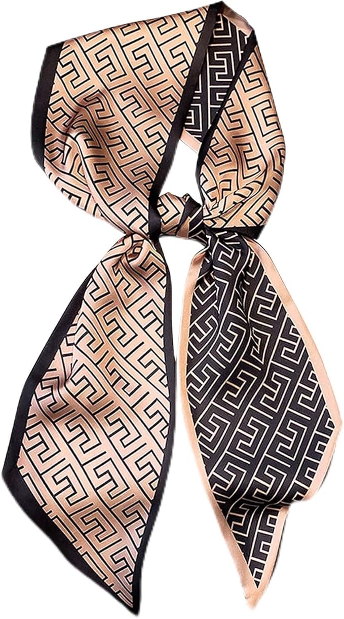Head Scarf Hair Neck Scarves For Women Purse Bag Scarfs For Handbags Silky Long Thin Satin Headscarf Fashion