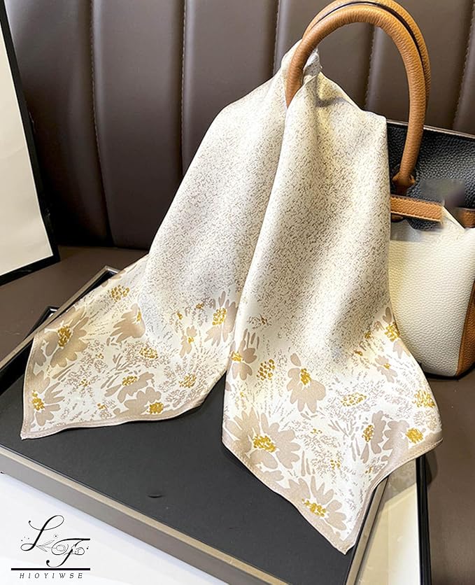 Satin Bandanas Head Scarf For Women Hair Scarves Accessories Lightweight Fashion Wrap Neck Silk Sleeping Headscarf