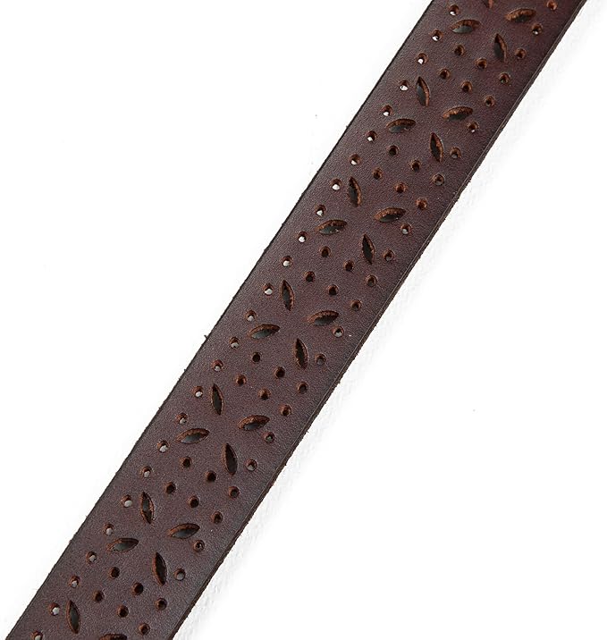 Eddie Bauer Women's Casual Leather Belts with Durable Metal Buckle