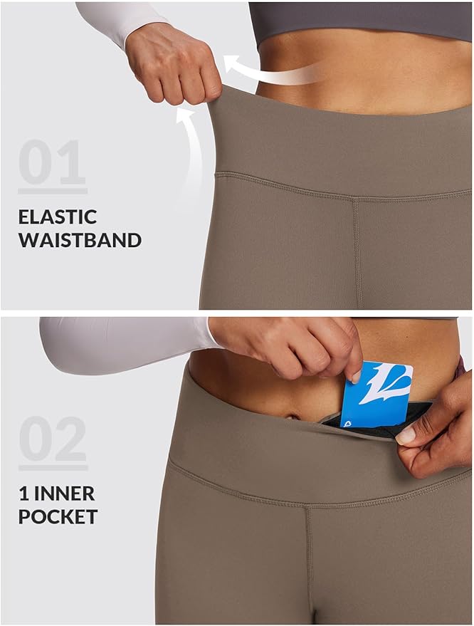 baleaf Winter Clothing Women Leggings Fleece Lined Tights Thermal Warm Thick Cold Weather Gear 1 Pockets