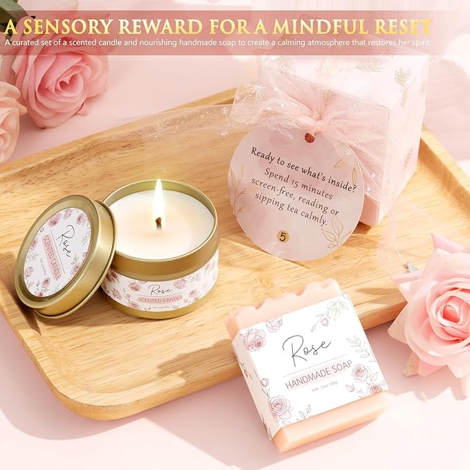Valentines Gifts for Women & Teenage Girls, 10 Day Self Love Challenge to Unlock 10 Wrapped Spa Gift Baskets, Tween Teen Girl Trendy Stuff Bath Shower Sets Self Care Birthday Gifts Stocking Stuffers