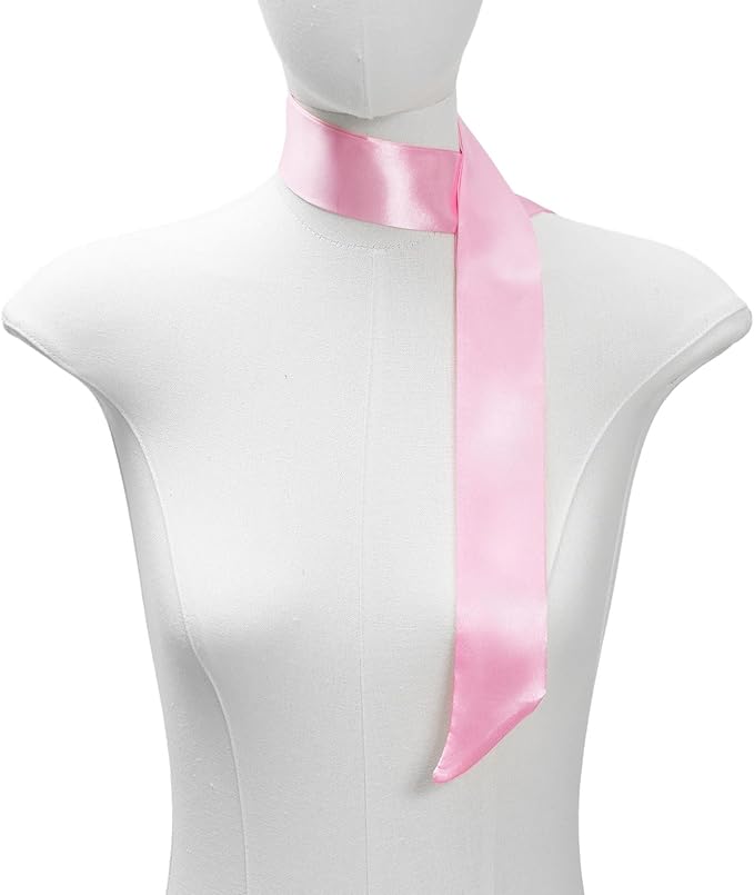 Solid Color Neck Scarf Purse Narrow Scarf Handbags Skinny Twill Hair Scarves Women Fashion Accessories Bag Charms