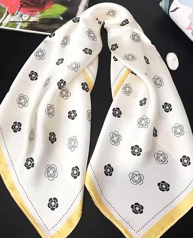 Satin Bandanas Head Scarf For Women Hair Scarves Accessories Lightweight Fashion Wrap Neck Silk Sleeping Headscarf