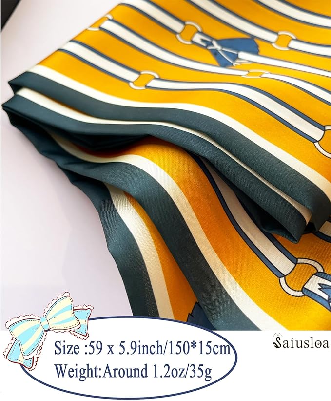 Purse Scarf For Handbags Head Scarves For Women's Hair Bags Scarfs Long Skinny Scarves Fashion Silky