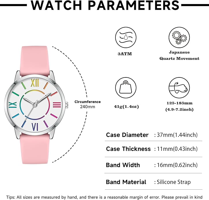 Bisley Women Watch Colorful Dial Easy to Read Waterproof Watch
