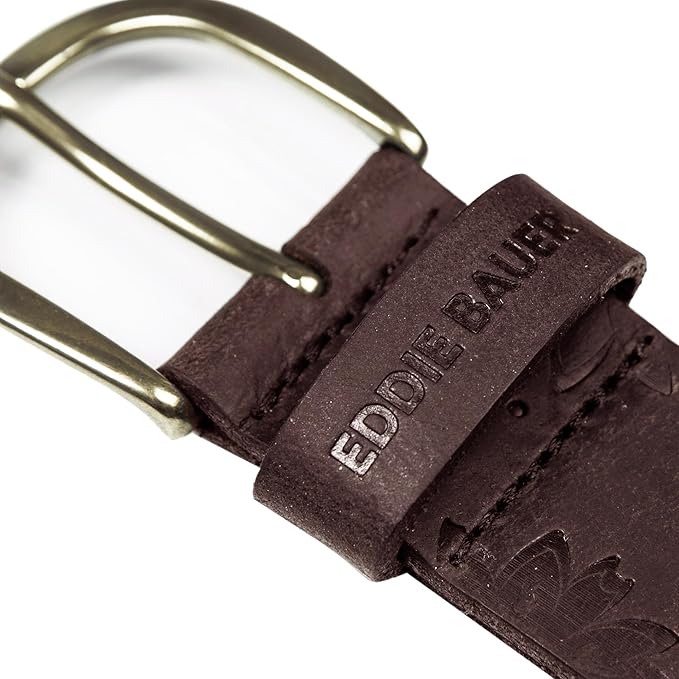 Eddie Bauer Women's Casual Leather Belts with Durable Metal Buckle