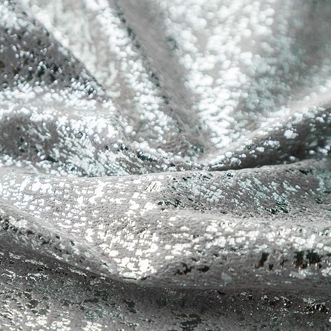 Xinrjojo Set of 2 Throw Pillow Covers, Cushion Cases, Decorative Square, Slipover Pillowslip for Home Sofa Couch Chair Back Seat Bedroom Car, Invisible Zipper, 20 x 20 in (Silver- Light Gray)
