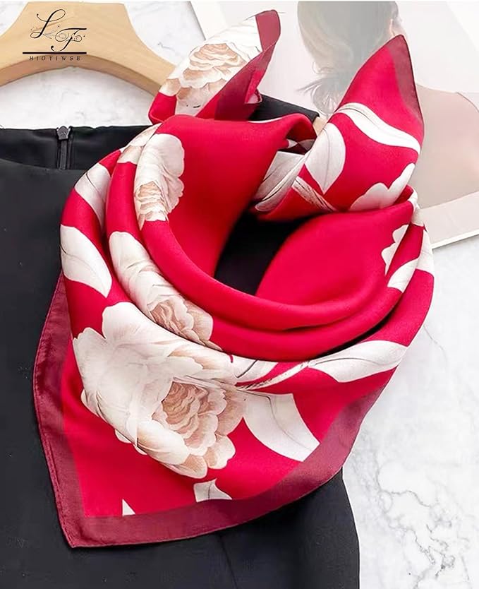 Satin Bandanas Head Scarf For Women Hair Scarves Accessories Lightweight Fashion Wrap Neck Silk Sleeping Headscarf