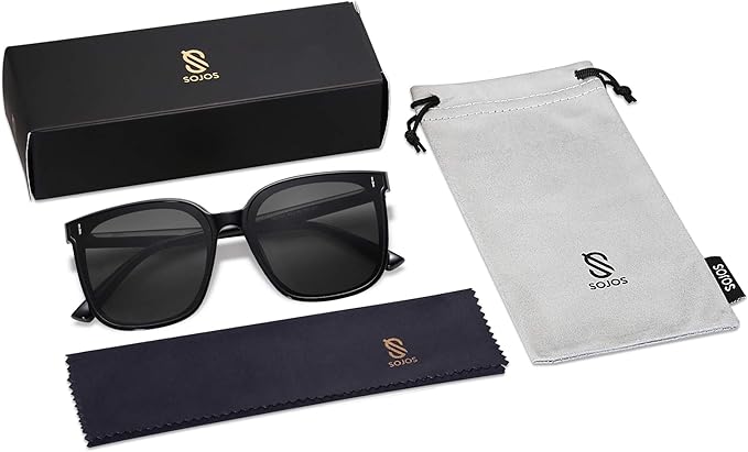 SOJOS Sunglasses for Women Men Vintage Style Shades SJ2157