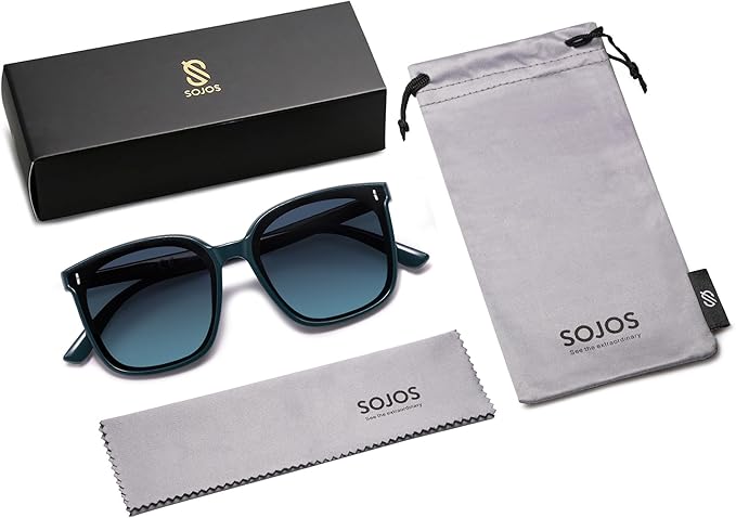 SOJOS Sunglasses for Women Men Vintage Style Shades SJ2157