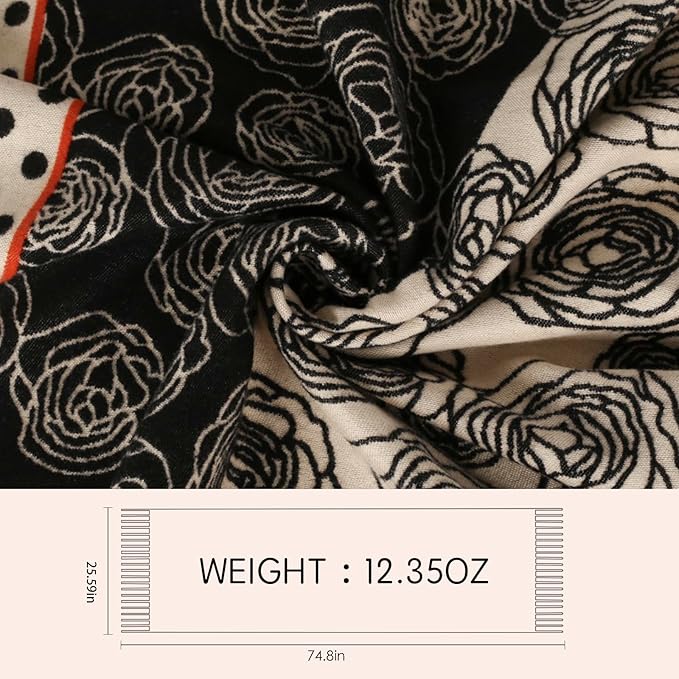 EXTREE Scarfs for Women Pashmina Silky Shawl Wrap for Evening Dressing Blanket Open Front Poncho Cape