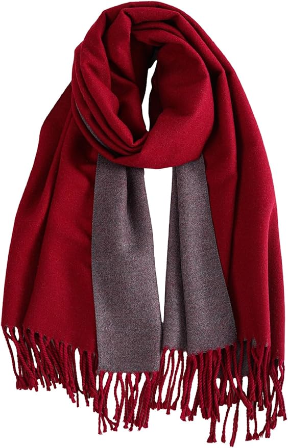 Winter Scarf for Women-Reversible Scarf with Cashmere-Like Softness 70x200cm - Warm Shawl Wrap -Pashmina Shawls Wrap