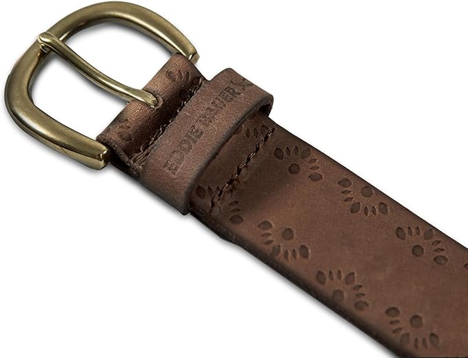 Eddie Bauer Women's Casual Leather Belts with Durable Metal Buckle