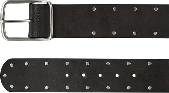 Lucky Brand womens Studded Leather Belt | Stylish | Classic | Modern | Jeans | Pants | Skirt | Dress