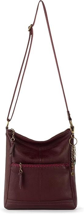 The Sak Lucia Crossbody Bag in Leather, Convertible Purse with Adjustable Strap