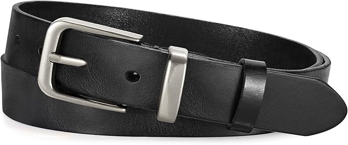 JASGOOD Women Belt Genuine leather Belt with Vintage Metal Buckle,Ladies Full Grain Leather Belt for Jeans Pants