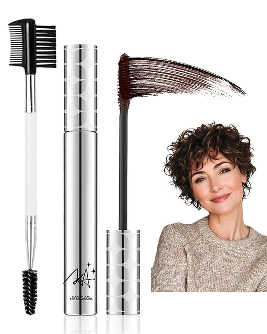 Brown Mascara for Older Women 60 Plus Waterproof,Prime Mascara Lash Hypoallergenic Máscara Volume and Length for Sensitive Eyes,Long Lasting with Thinning Lashes Volumizing Máscara for Mature Women-02