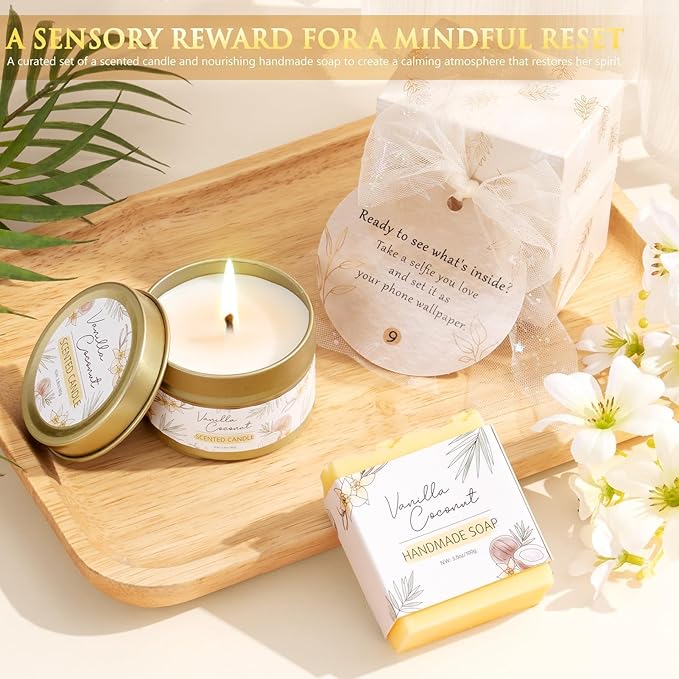 Valentines Gifts for Women & Teenage Girls, 10 Day Self Love Challenge to Unlock 10 Wrapped Spa Gift Baskets, Tween Teen Girl Trendy Stuff Bath Shower Sets Self Care Birthday Gifts Stocking Stuffers