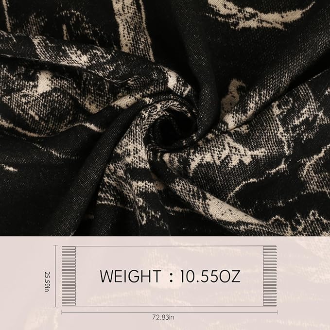 EXTREE Scarfs for Women Pashmina Silky Shawl Wrap for Evening Dressing Blanket Open Front Poncho Cape