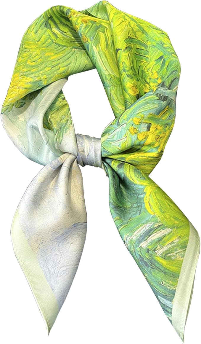 Neck Scarf For Womens Silky Head Scarves Hair Bandanas Square Scarf Fashion Accessories lightweight