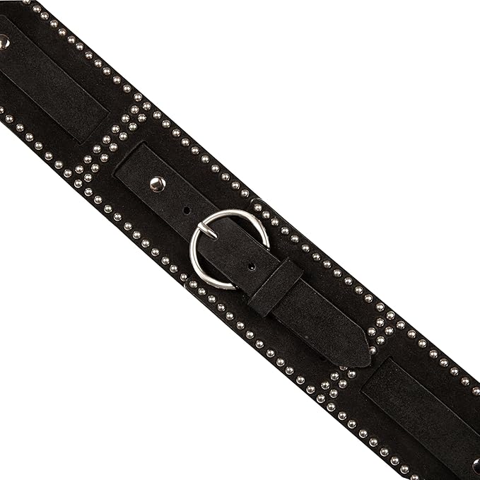 Lucky Brand womens Studded Leather Belt | Stylish | Classic | Modern | Jeans | Pants | Skirt | Dress