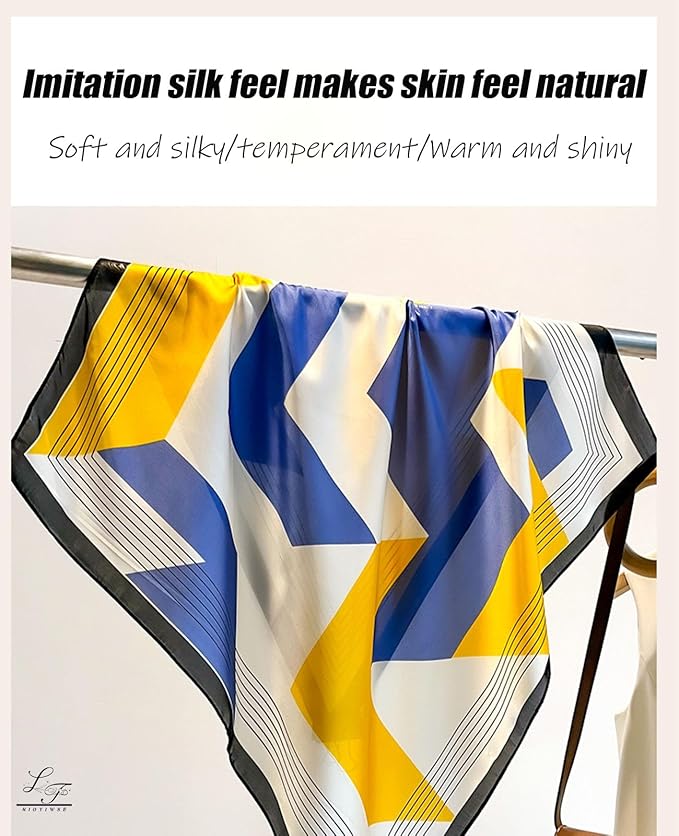 Satin Bandanas Head Scarf For Women Hair Scarves Accessories Lightweight Fashion Wrap Neck Silk Sleeping Headscarf
