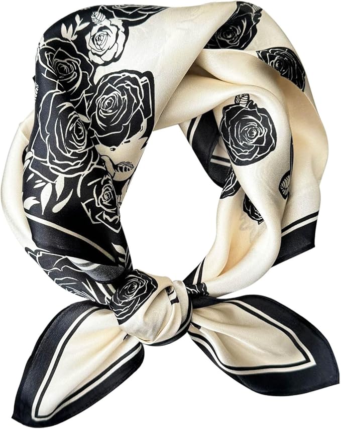 Satin Bandanas Head Scarf For Women Hair Scarves Accessories Lightweight Fashion Wrap Neck Silk Sleeping Headscarf