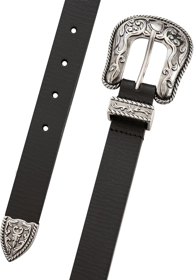 Lucky Brand Women's Western-Inspired Leather Belt | Classic | American Heritage | Casual | Vintage | Cowboy
