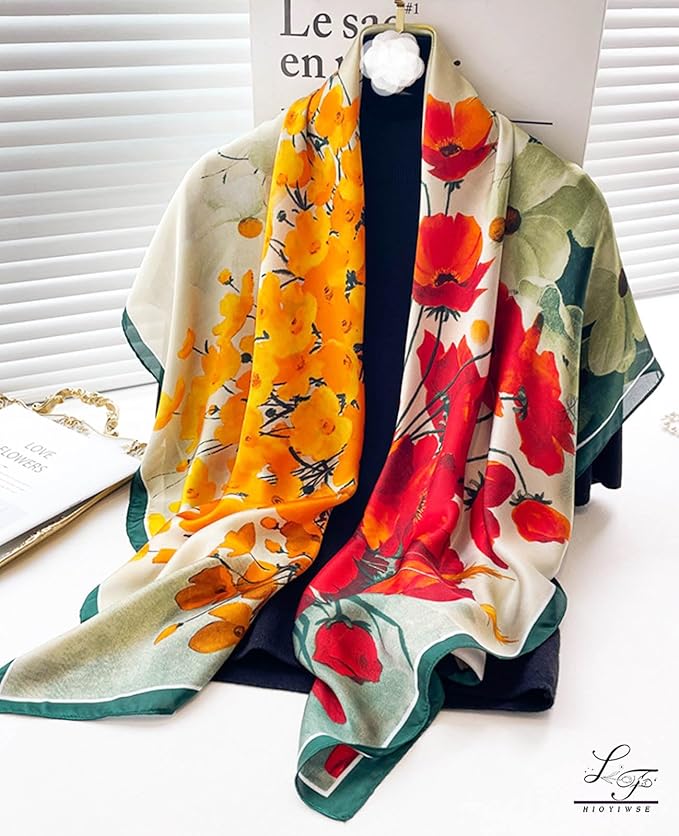 Shawl Scarf For Women Lightweight Scarves Floral Pattern Formal Evening Dressesformal Shawl Summer Wraps