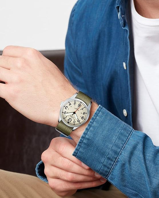 CIVO Analog Wrist Watches for Men: Waterproof Stainless Steel Mens Watches - Silver Watch with Easy Read Dial Men's Watch for Gift