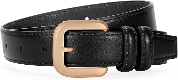 VONMELLI Leather Belts for Women Fashion Wasit Ladies Belt for Jeans Pants Dresses with Pin Buckle