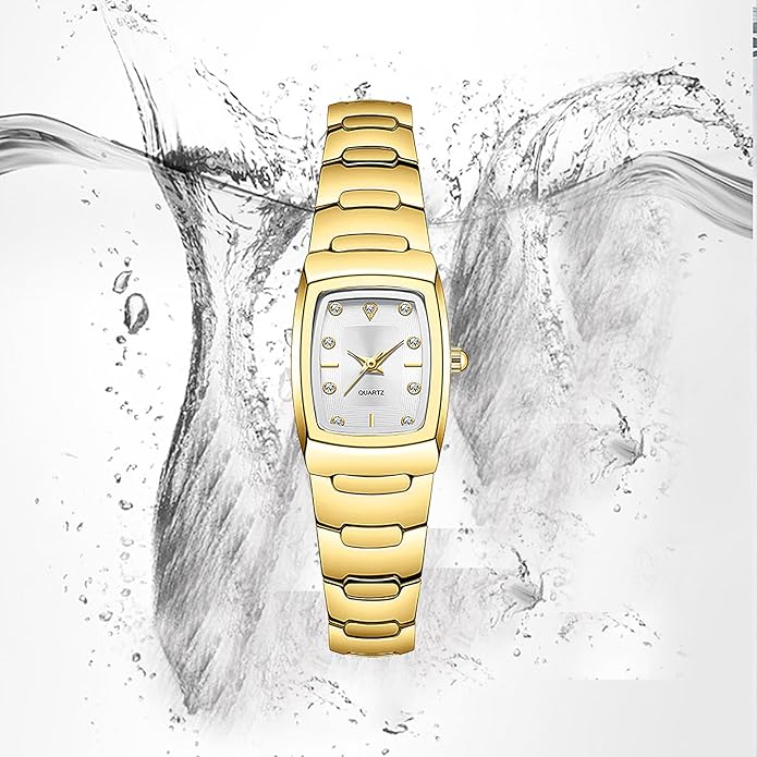 BESTKANG Watches for Women Small Square Face Ladies Watches Waterproof Tungsten Steel Dainty Dress Rectangle Exquisite Female Womens Bracelet Watch