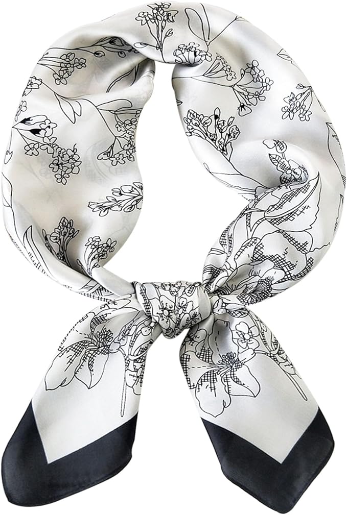 Satin Bandanas Head Scarf For Women Hair Scarves Accessories Lightweight Fashion Wrap Neck Silk Sleeping Headscarf
