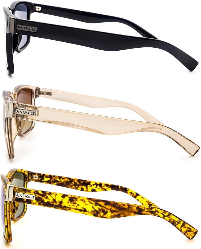 ANDOILT Sport Polarized Square Sunglasses