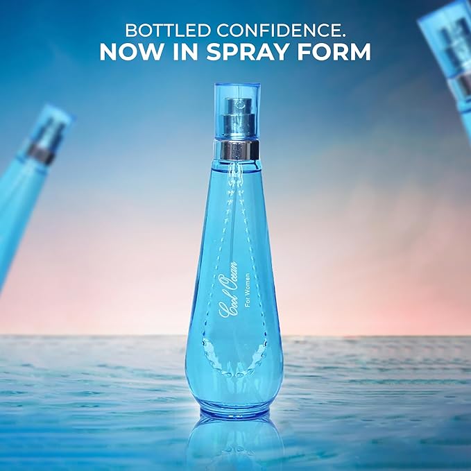 Cool Ocean Women Perfume–Bold & Sophisticated Scent Eau De Parfum With Citrus,Spice,And Woody Notes Long Lasting Natural Spray Fragrance 3.4 Fl Oz