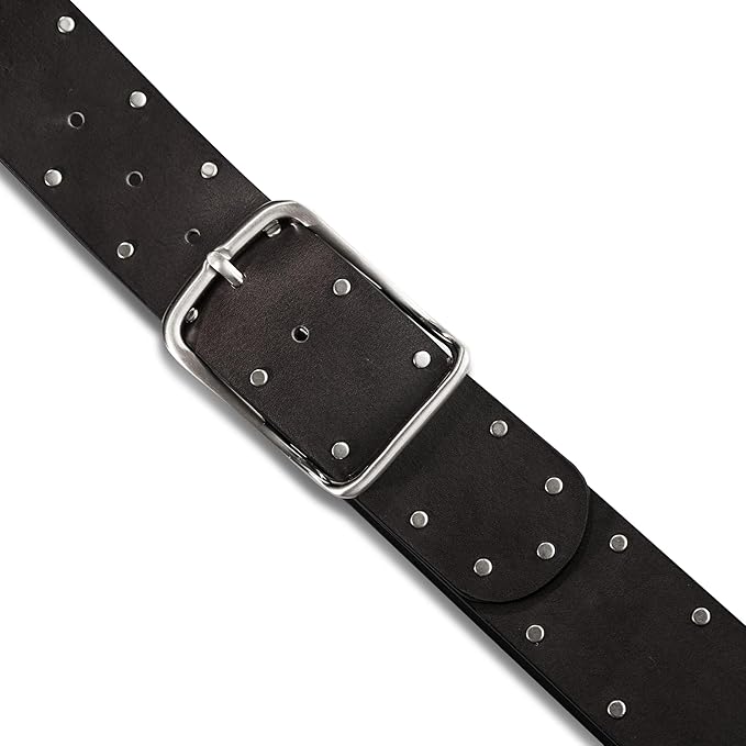 Lucky Brand womens Studded Leather Belt | Stylish | Classic | Modern | Jeans | Pants | Skirt | Dress