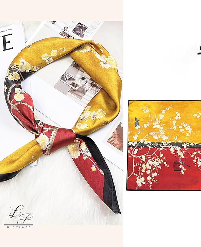 Satin Bandanas Head Scarf For Women Hair Scarves Accessories Lightweight Fashion Wrap Neck Silk Sleeping Headscarf