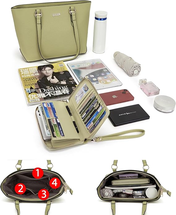 Purses And Wallets Set For Women Work Tote Satchel Handbags Shoulder Bag Top Handle Totes Purse With Matching Wallet