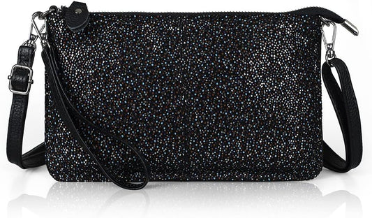 befen Genuine Leather Wristlet Clutch Wallet Purses Small Crossbody Bags for Women with RFID Blocking Card Slots