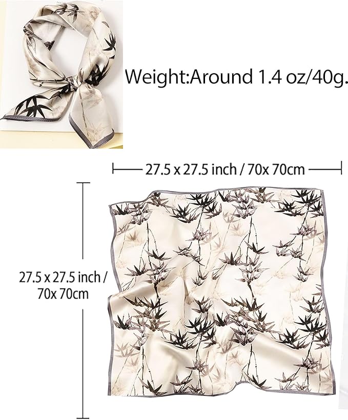 Dailyacc Hair Bandanas Scarf For Women Lightweight Fashion Neck Silk Satin Head Scarves For Sleeping Handbags Scarf