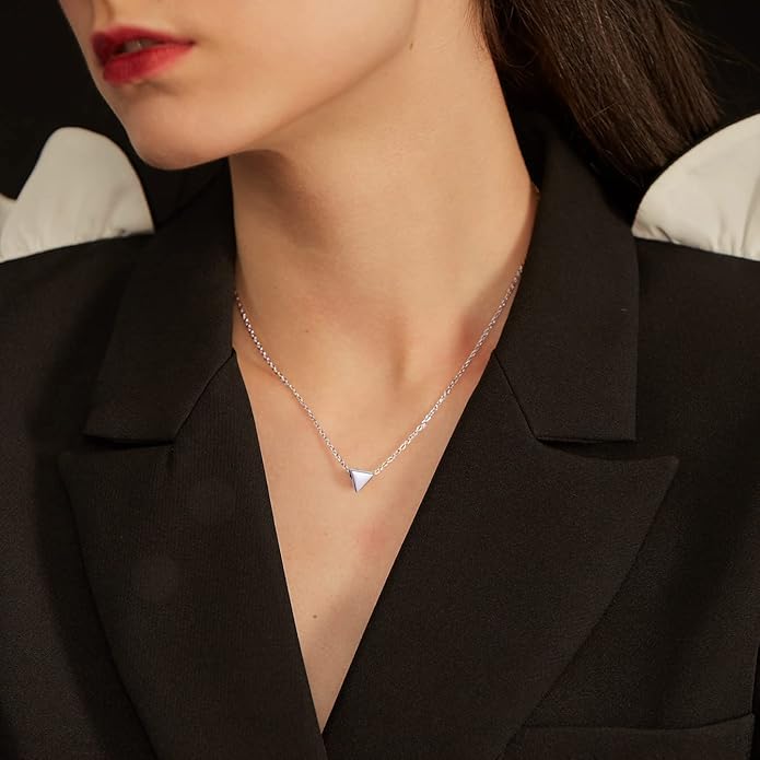 PROSILVER 925 Sterling Silver Necklace for Women | Dainty Delicate Adjustable Choker with Heart/Star/Moon/Vertical Bar Pendant, Hypoallergenic Tarnish Resistant Everyday Jewelry Gift for Her