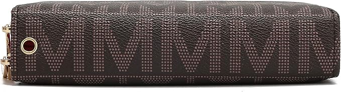 MKF Collection Wristlet Wallet for Women, Small Vegan Leather Credit Card Holder with Zipper Coin Pocket Wallet Purse Handbag By Mia K