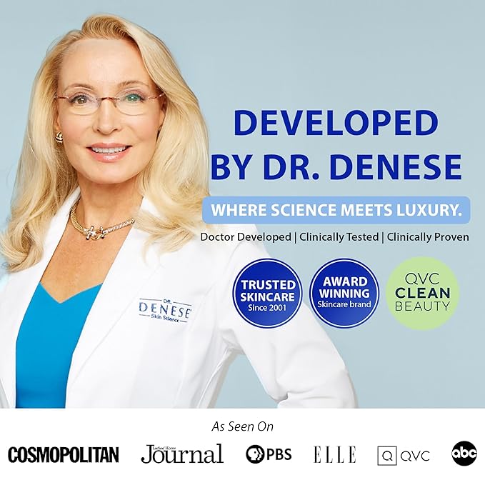 Dr. Denese Wrinkle RX 76% Peptide Solution Concentrate 1 oz – Supports Smoother, Firmer-Looking Skin With Lightweight Hydration – Doctor-Developed Formula for Refined, Youthful-Looking Tone