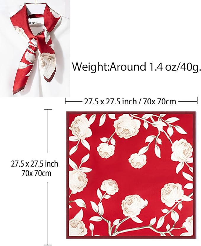 Dailyacc Hair Bandanas Scarf For Women Lightweight Fashion Neck Silk Satin Head Scarves For Sleeping Handbags Scarf